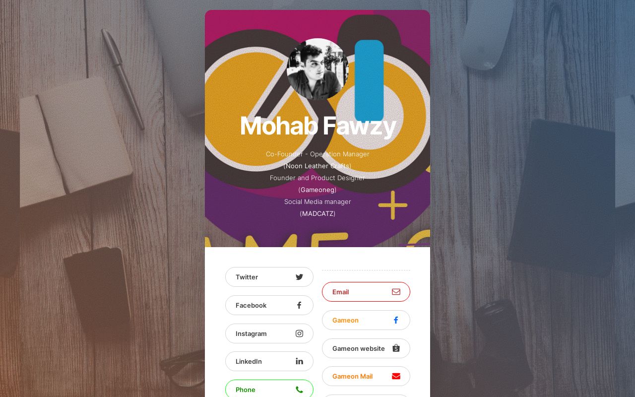 Carrd profile picture for @mohab